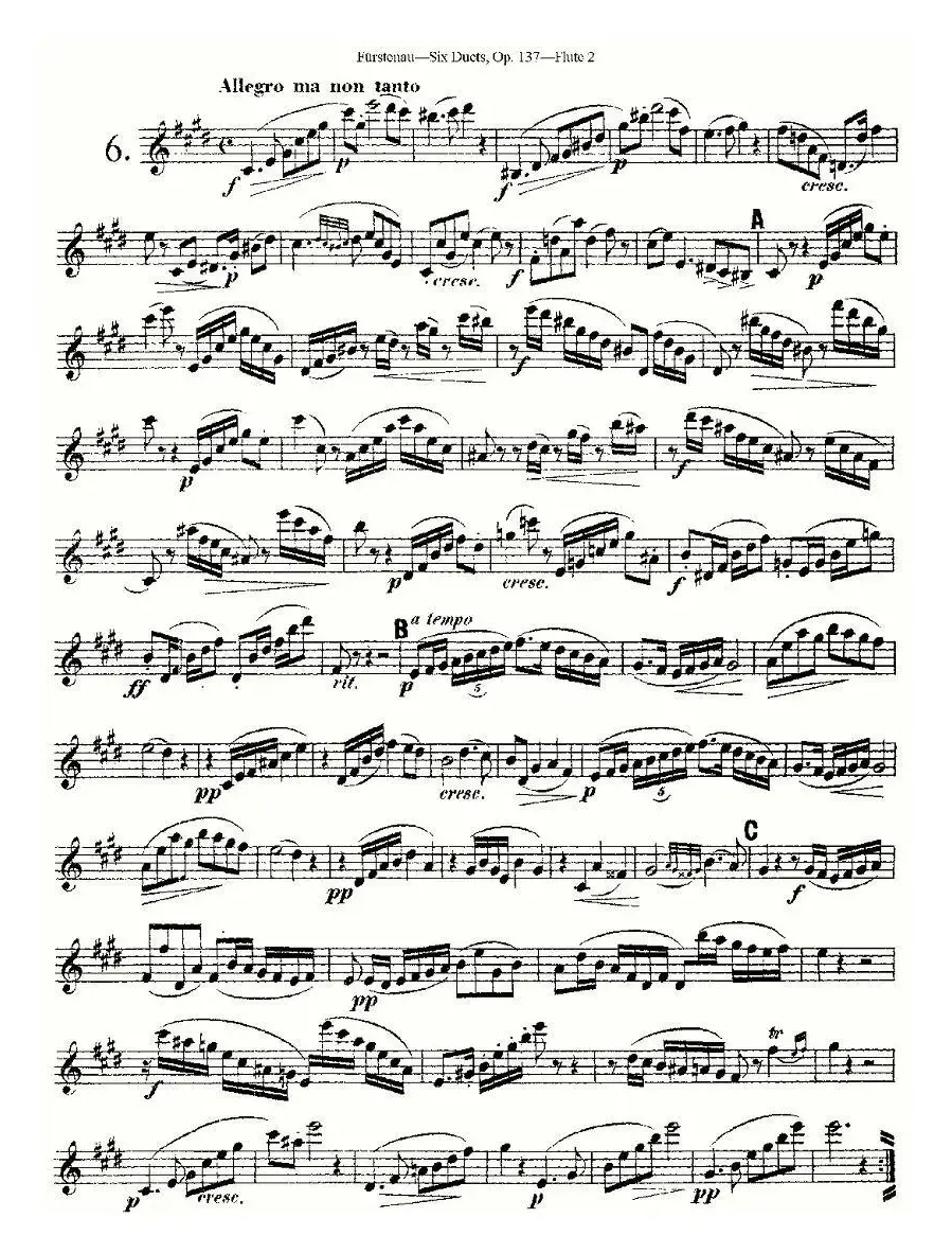 Six Duets, Op.137 之六（二重奏 六首作品 137号）