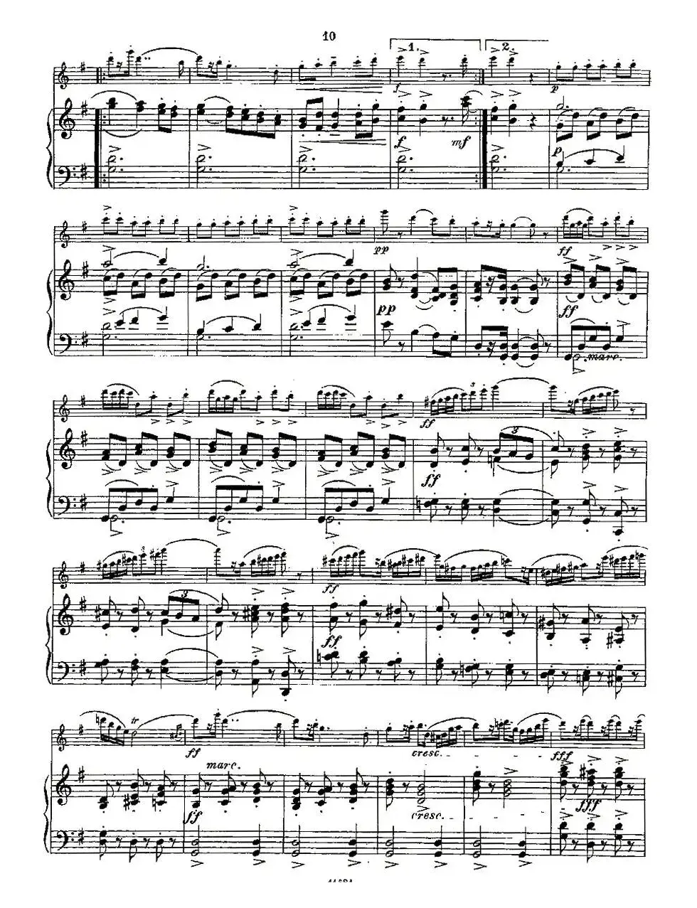 Fantaisies nationales. Op. 59, 4. （长笛+钢琴伴奏）