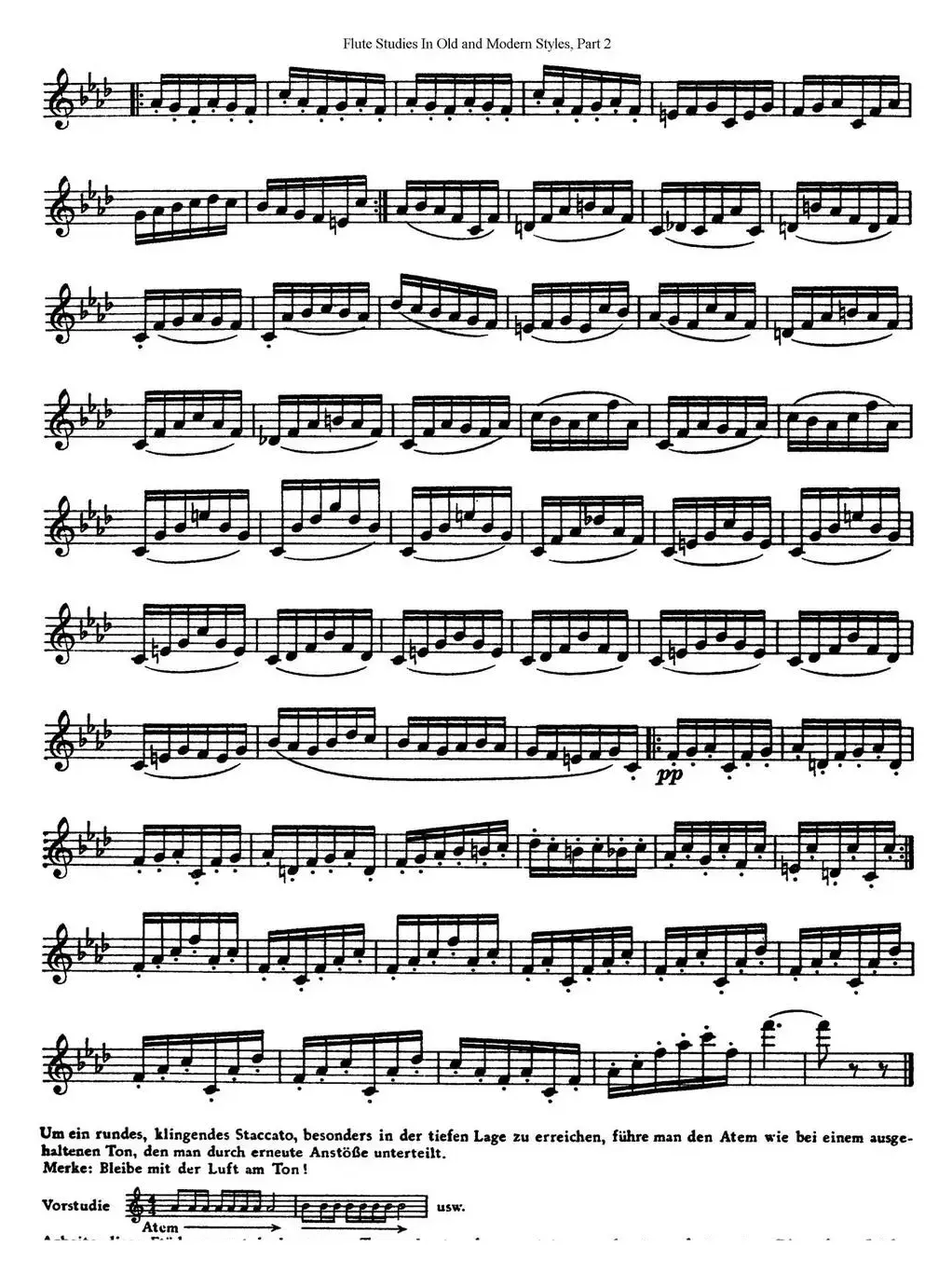 斯勒新老风格长笛练习重奏曲（第二部分）（NO.6）