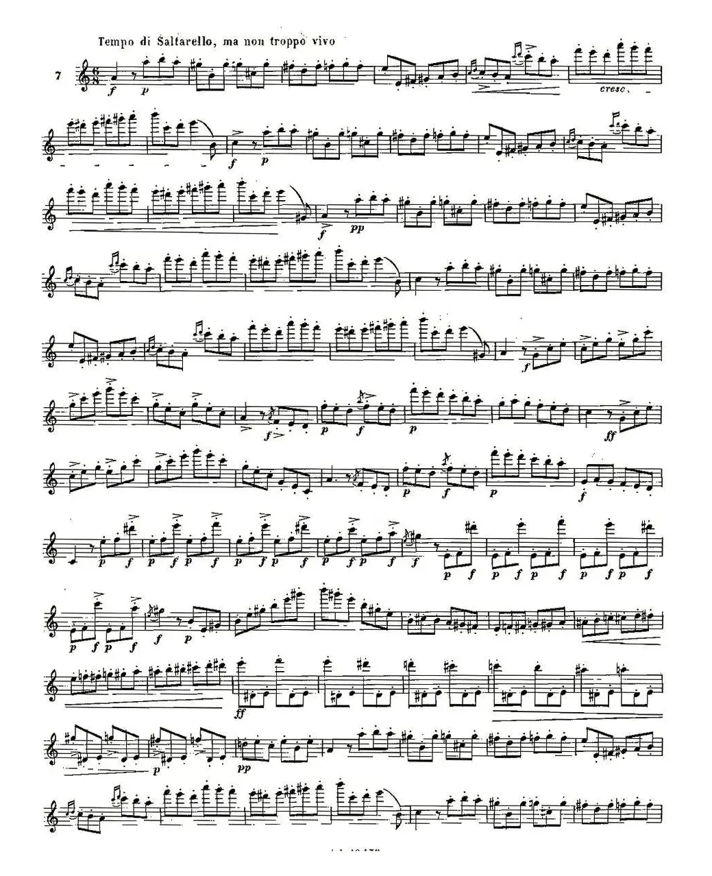 基于维尼亚夫斯基练习曲的10首长笛练习曲之7（Moyse - 10 Studies After Wieniawski）