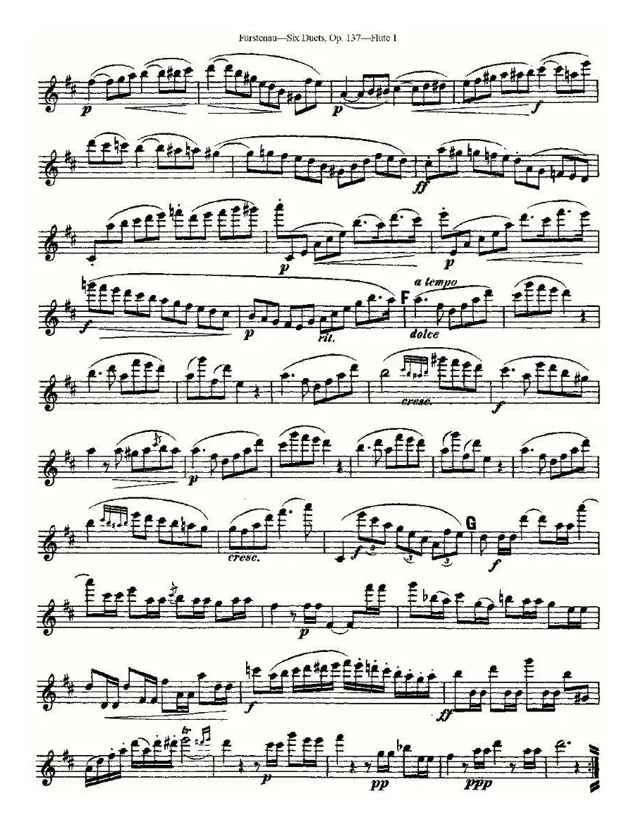 Six Duets, Op.137 之四（二重奏 六首作品 137号）