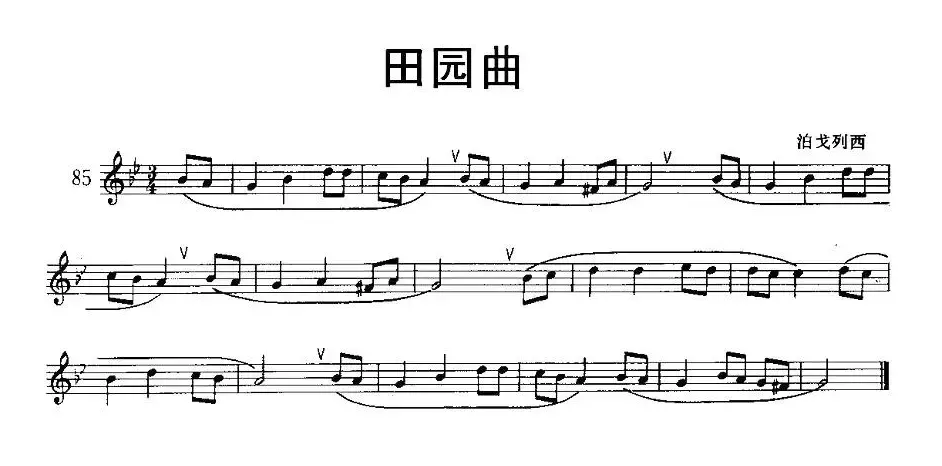 田园曲（小号）