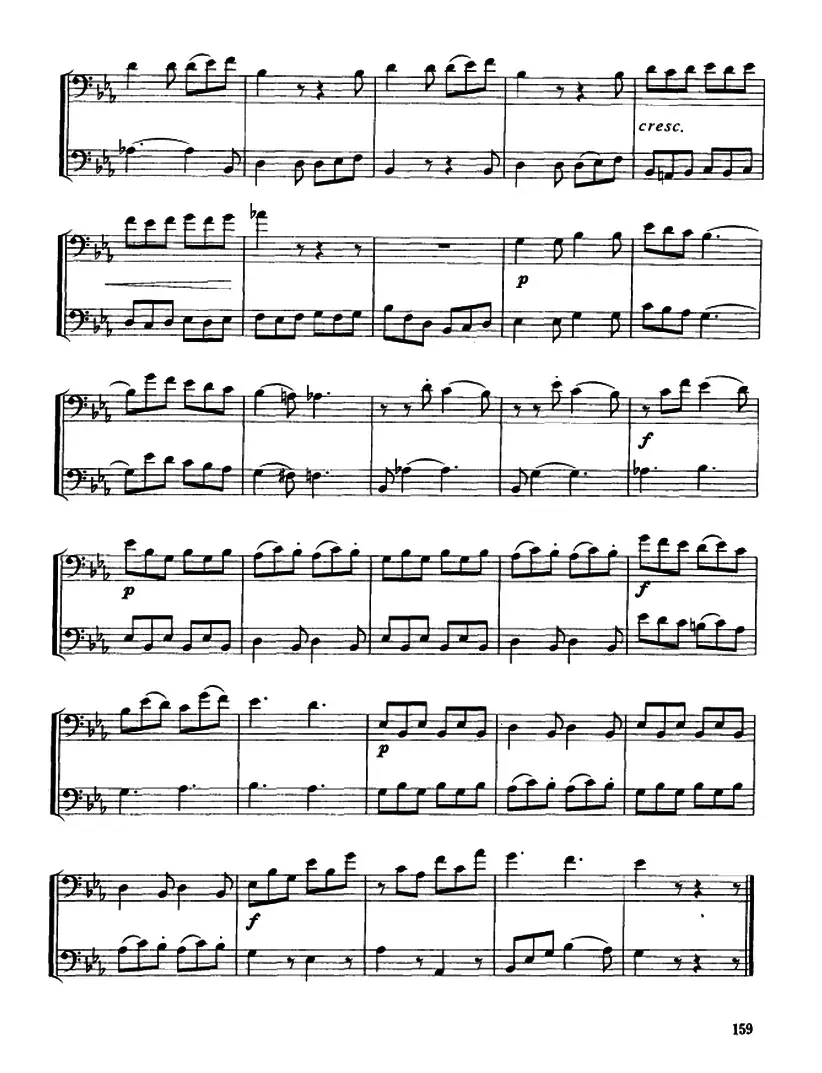 长号二重奏练习曲（4——14）