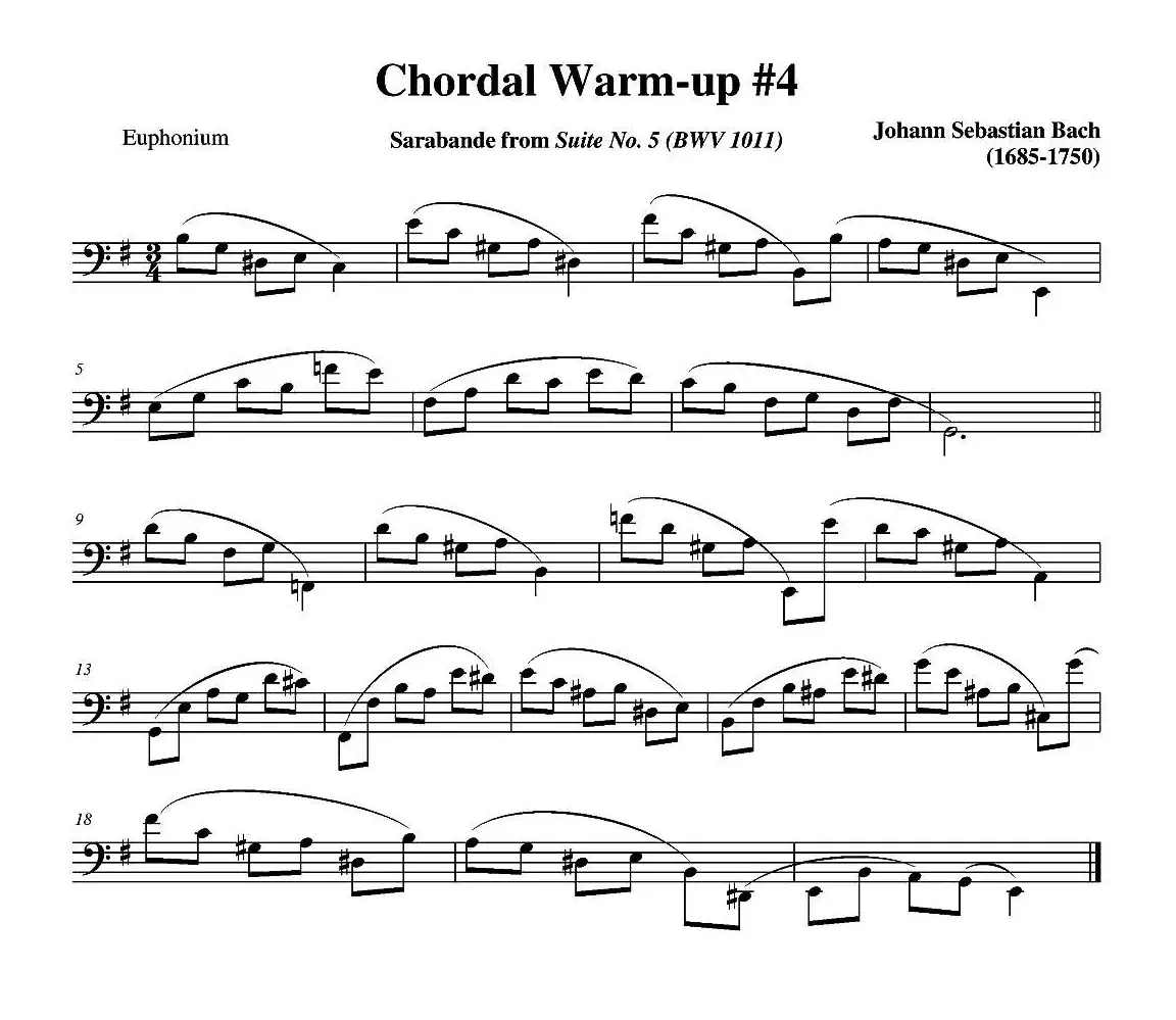 Chordal Warm-up  - Euphonium（大号练习教材选曲）