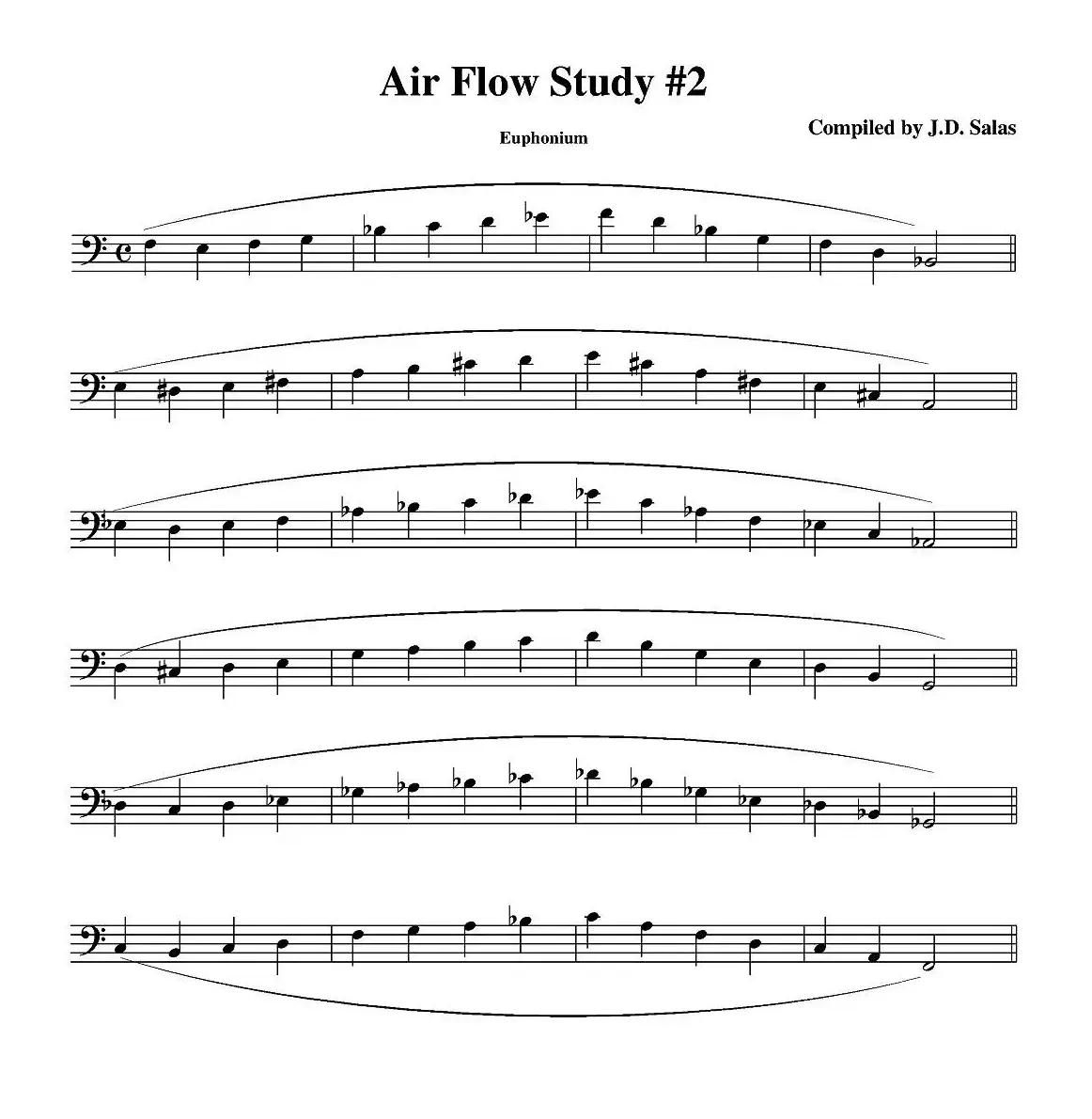 Air Flow Study - Euphonium（大号练习教材选曲）