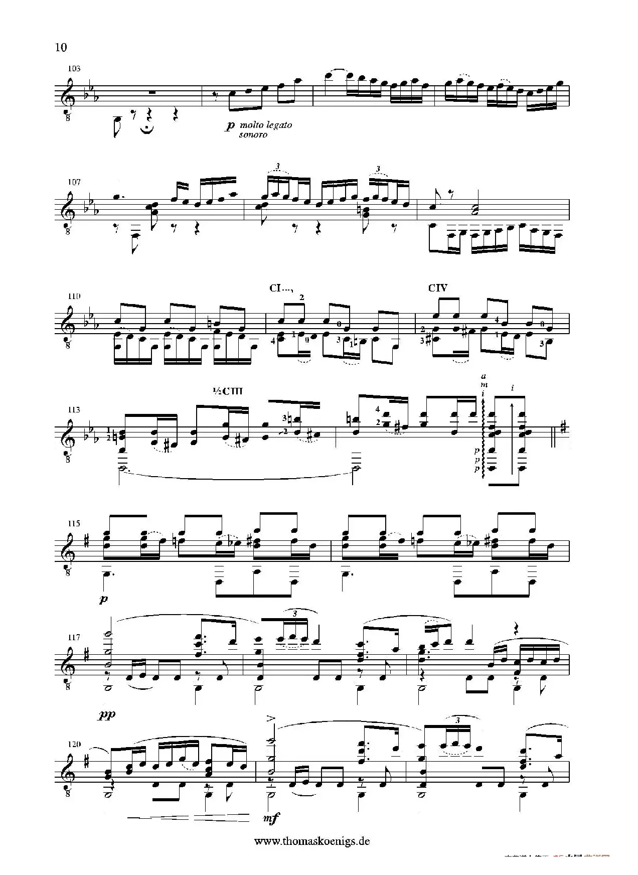 Sevilla(No.3 der Suite espanola op.47)（古典吉他）