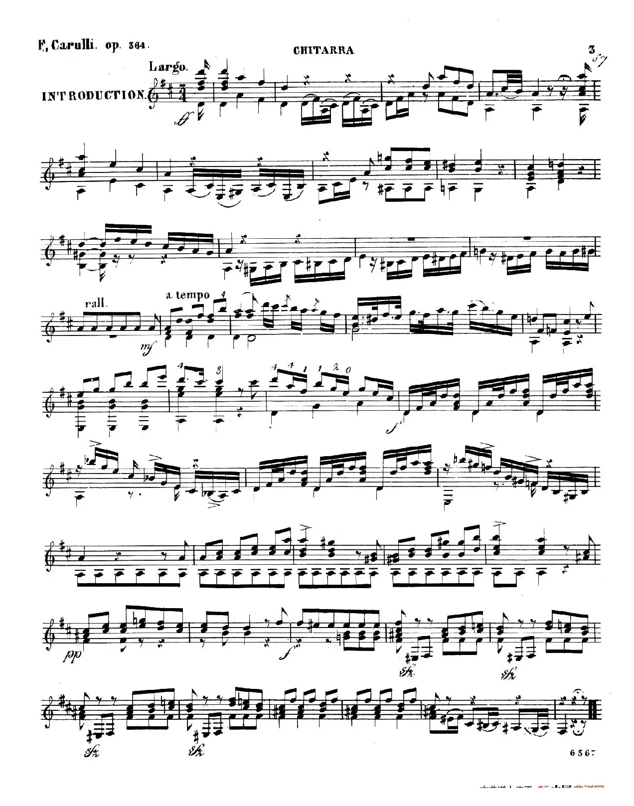 Carulli Op.364（古典吉他）