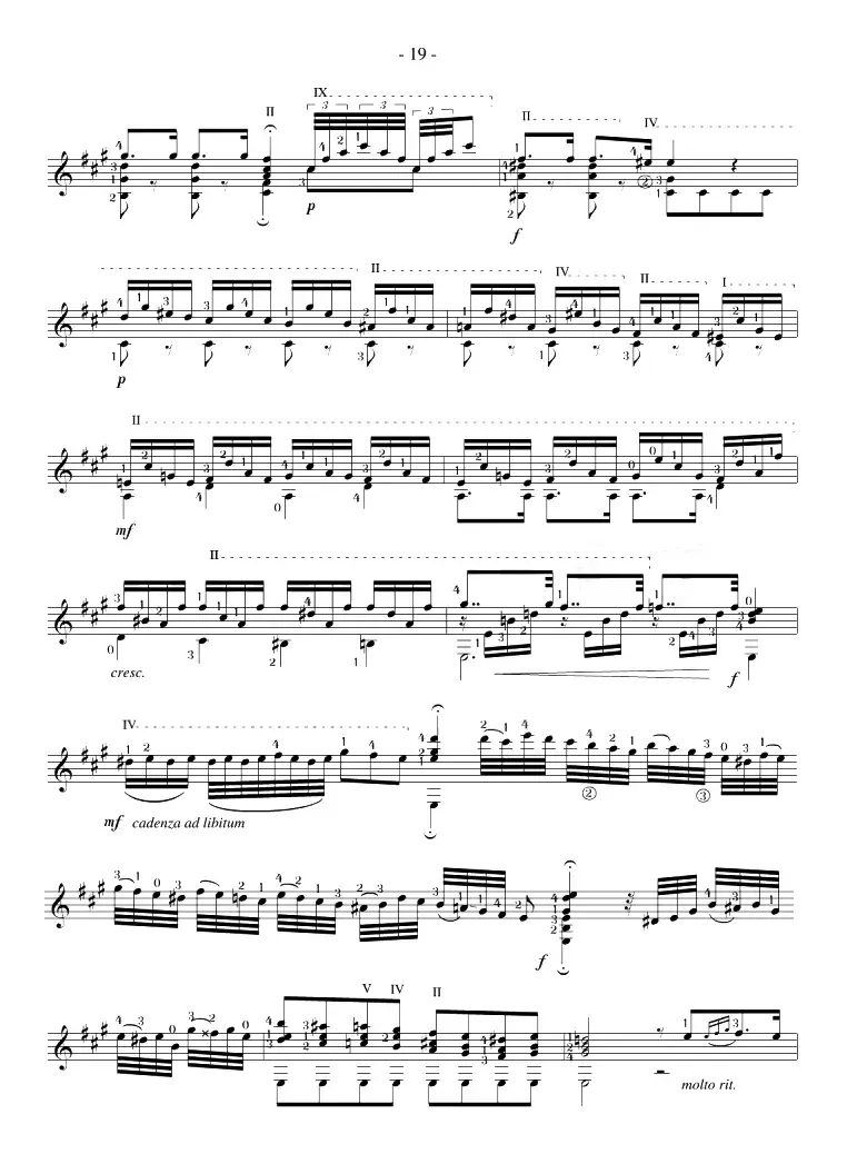 Napoleon Coste《25 Studies,Op.38》（STUDY 16）