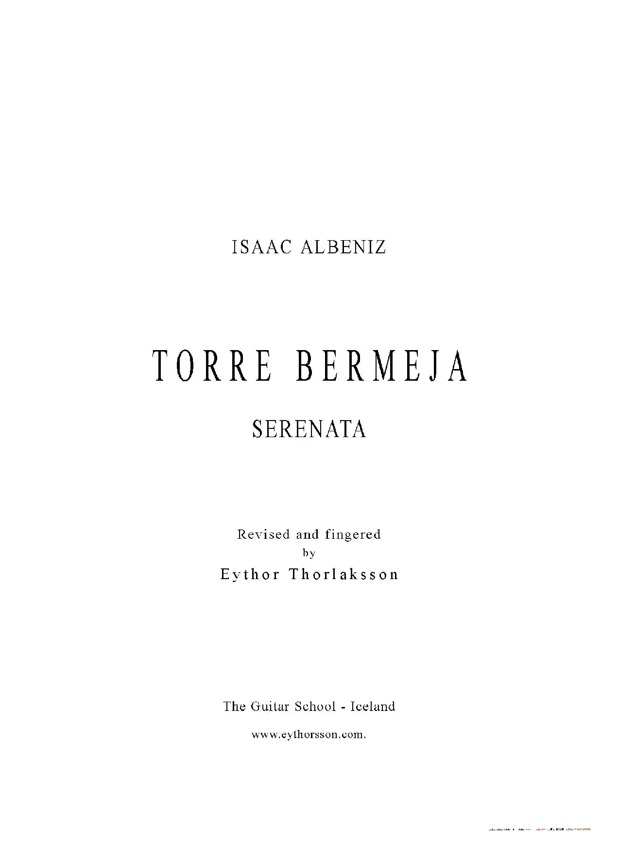 Torre Bermeja(Serenata)-1（古典吉他）