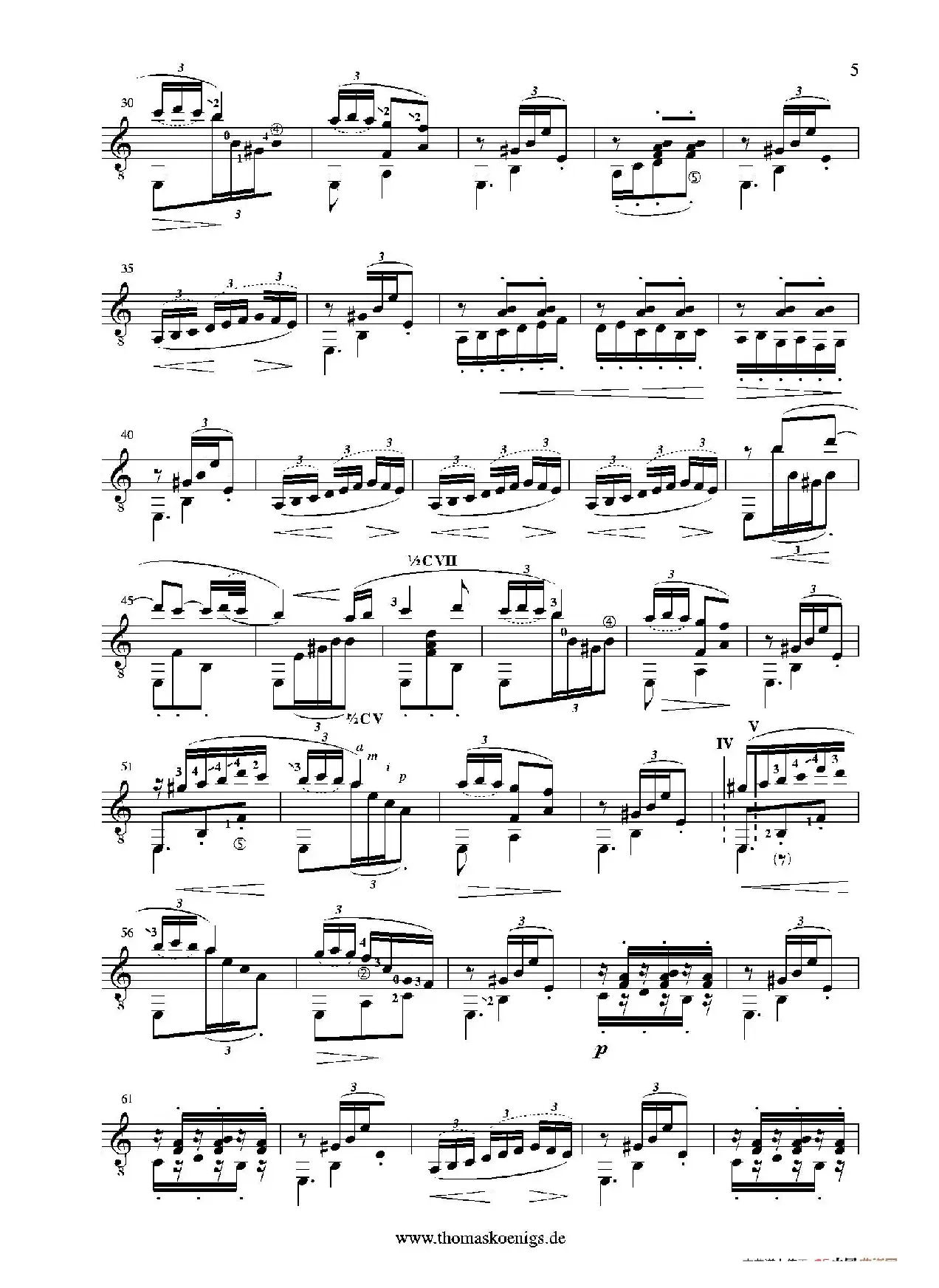 Rumores De La Caleta(No.6 aus 'Recuerdos de Viaje'op.71)（古典吉他）