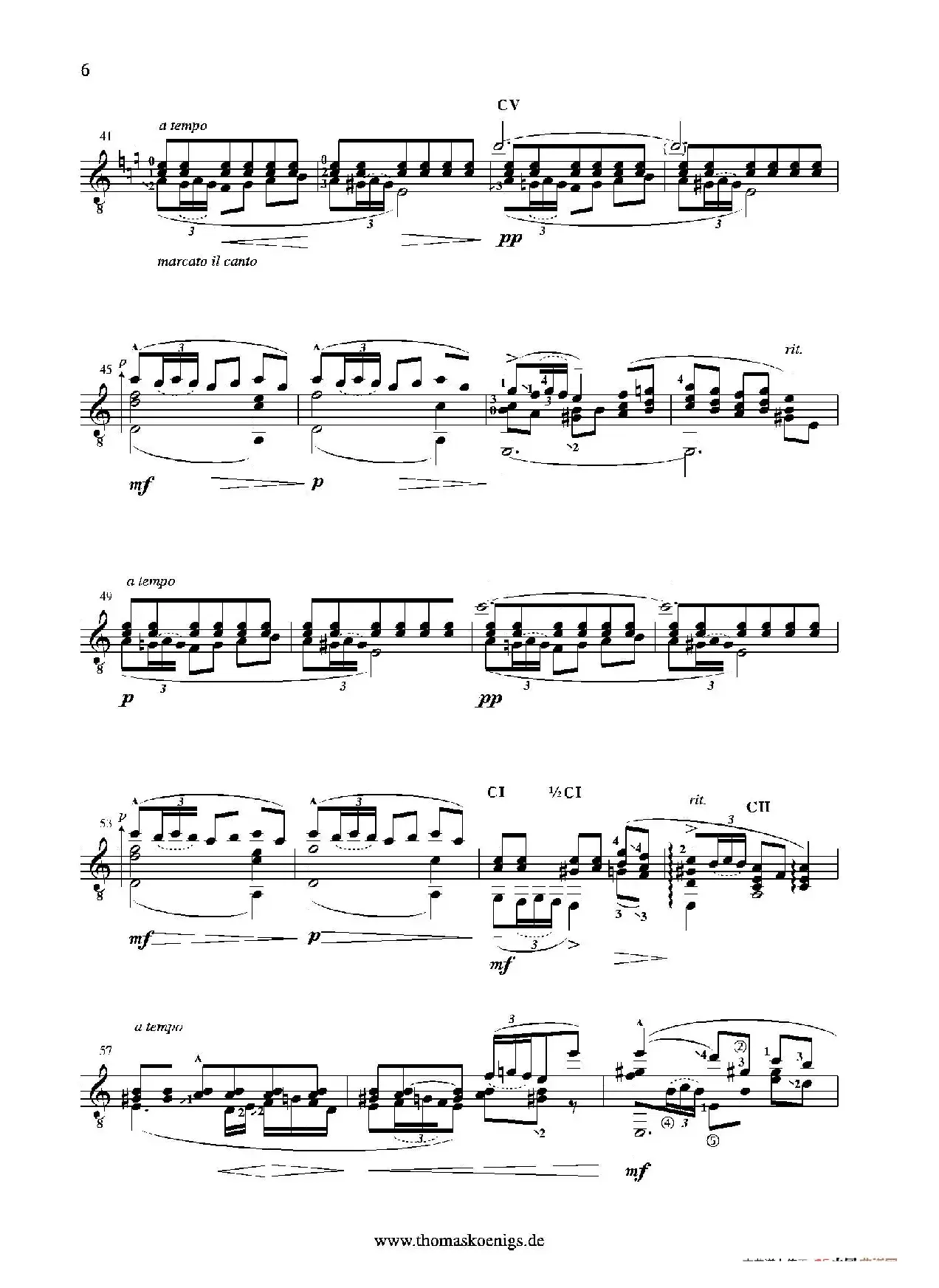 Serenata Espanola Op.181(Besser bekannt als Cadiz der Suite espanola op.47)（古典吉他）
