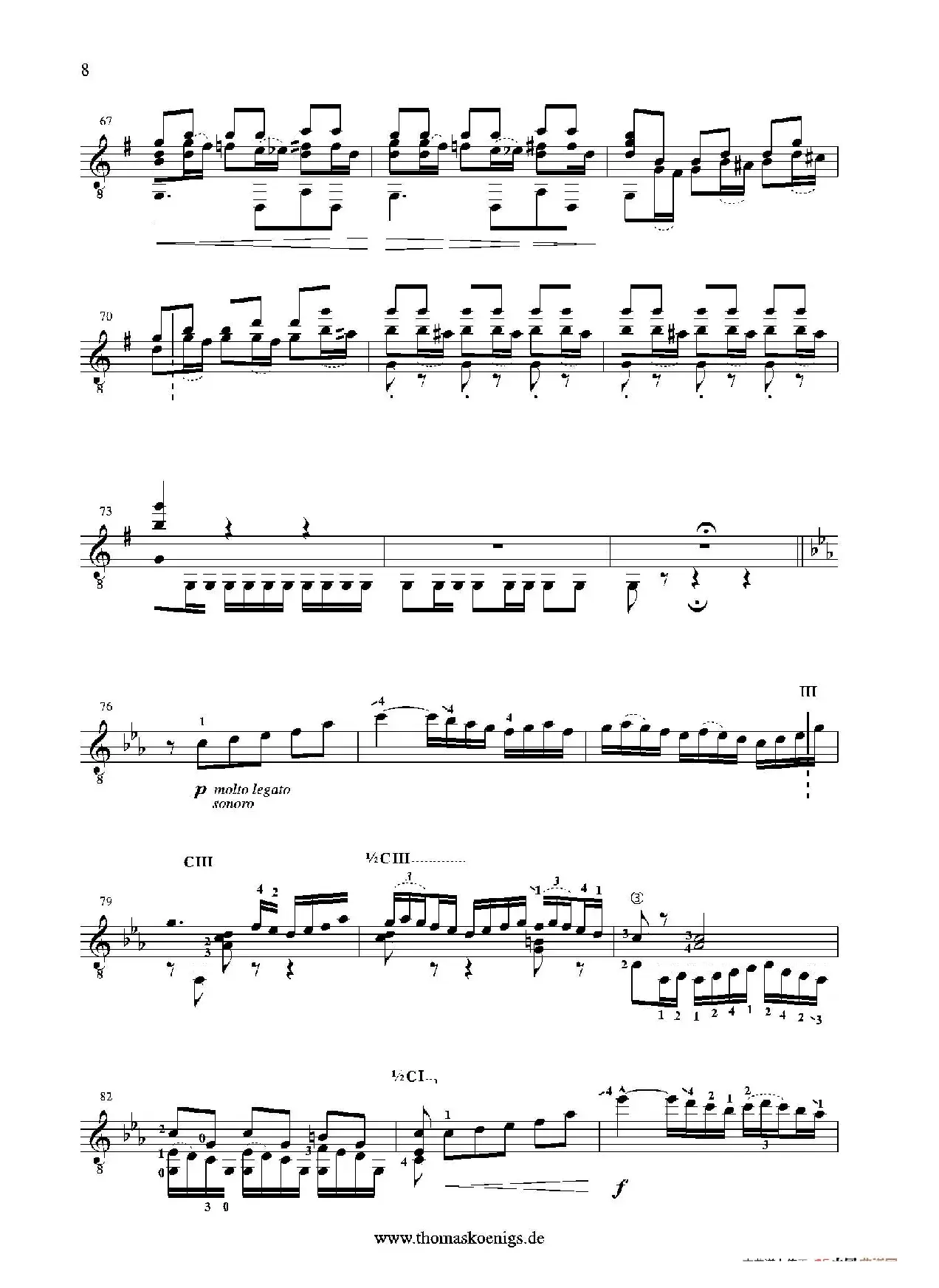 Sevilla(No.3 der Suite espanola op.47)（古典吉他）