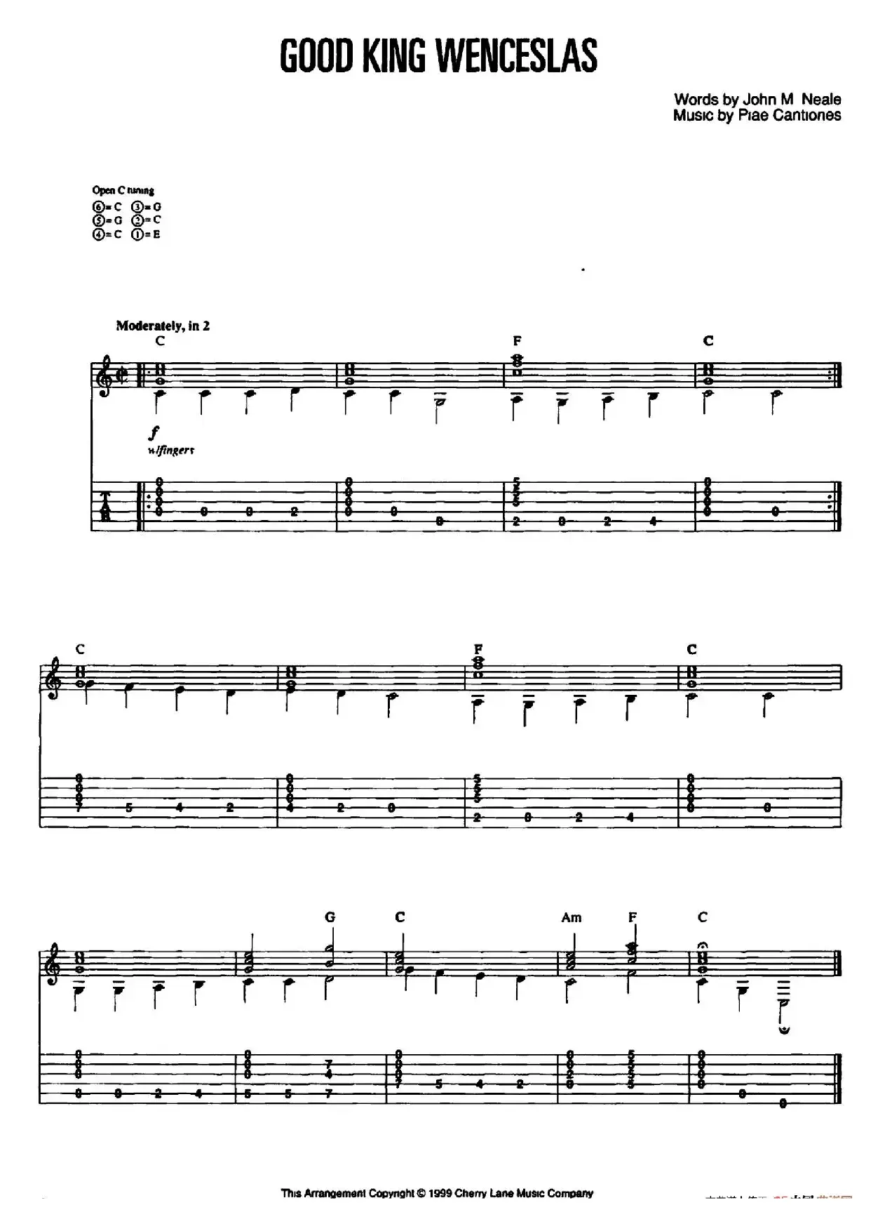 20首经典圣诞颂歌吉他乐谱（6）