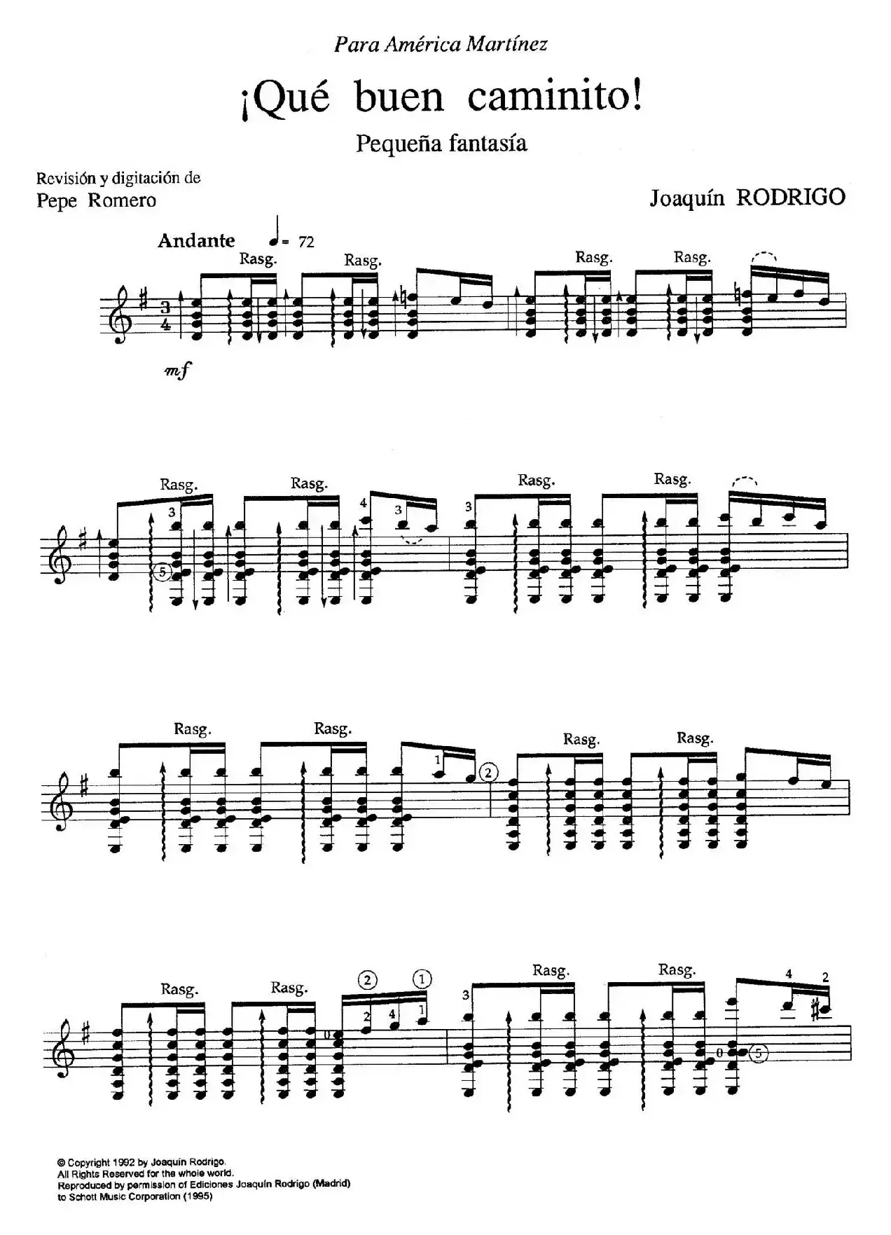 Joaquin Rodrigo Music for Guitar（罗德里戈吉他音乐P80-89（古典吉他）