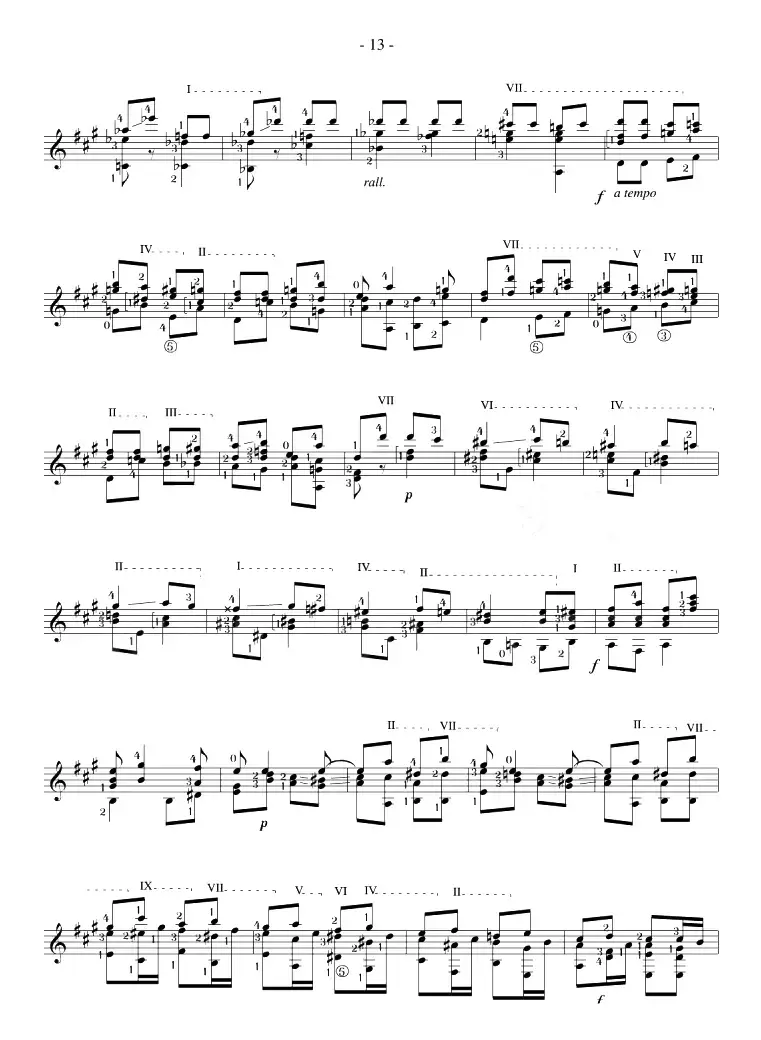 Napoleon Coste《25 Studies,Op.38》（STUDY 22）