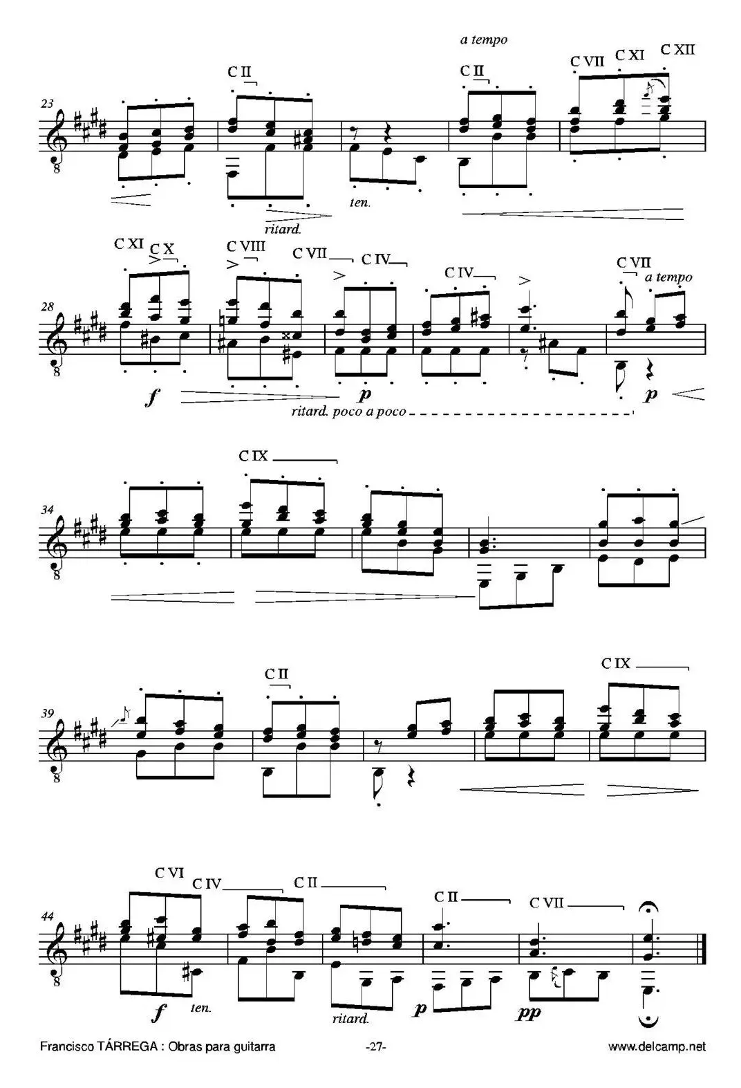 PRELUDIO NUMERO 4（古典吉他）