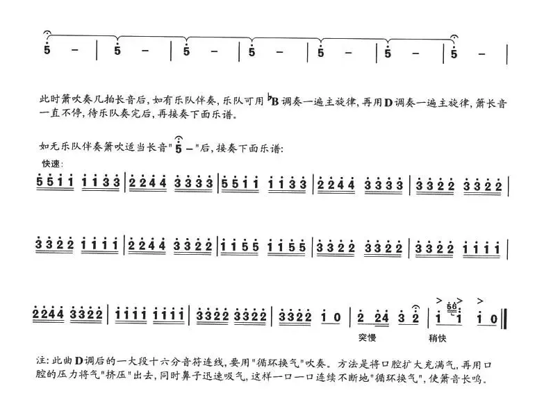 在银色的月光下—掀起你的盖头来（箫独奏曲）