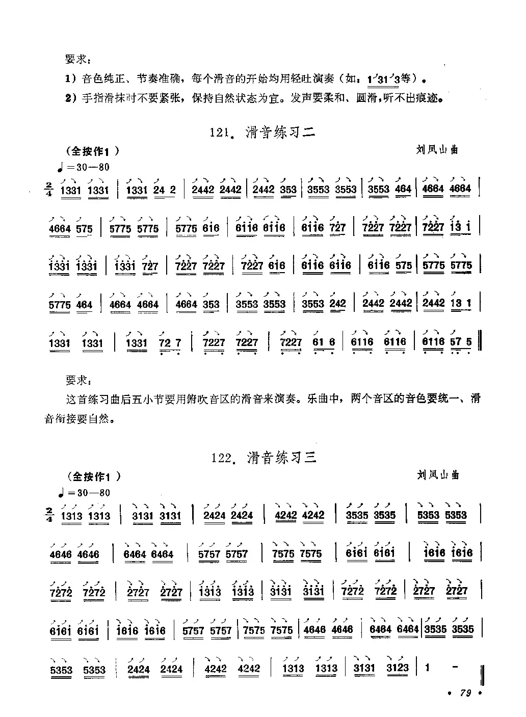 埙滑音练习曲