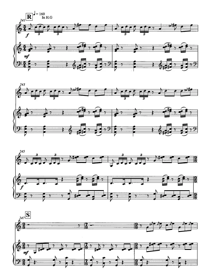 飞歌（笛子协奏曲+钢琴伴奏)P11—2）
