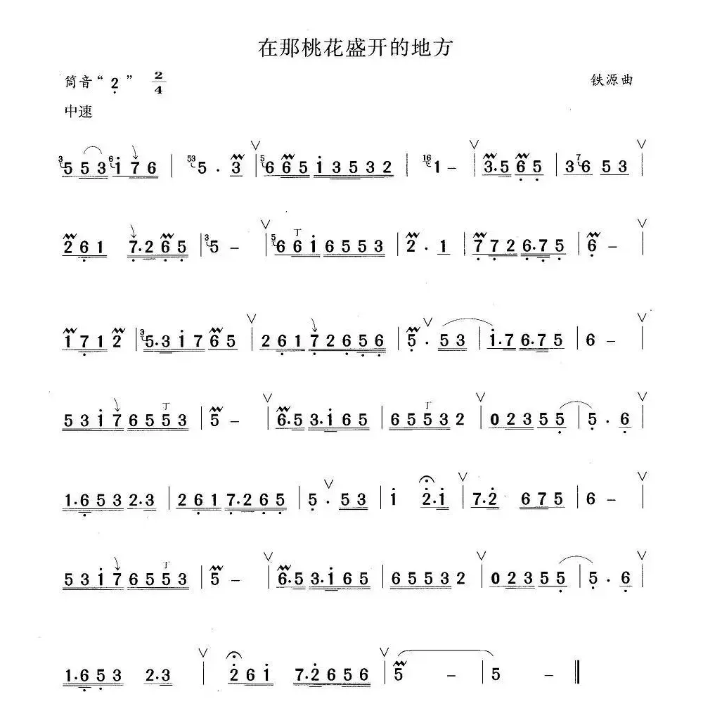 在那桃花盛开的地方