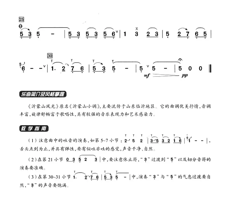 葫芦丝教学曲集：沂蒙山风光