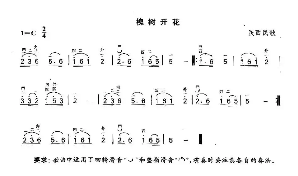 槐树开花