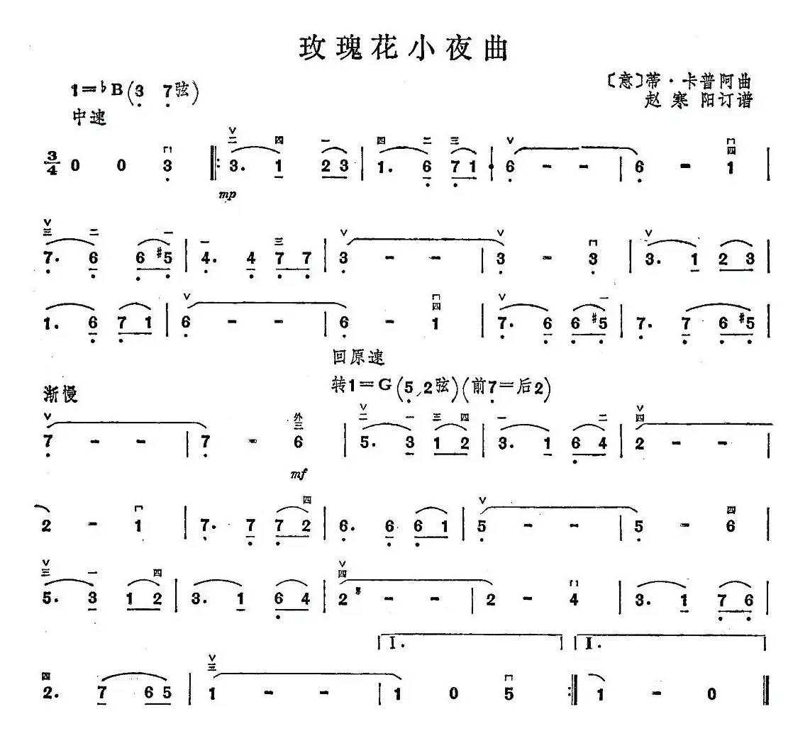 玫瑰花小夜曲