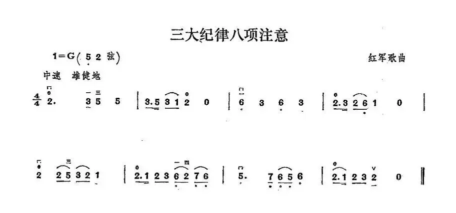 三大纪律八项注意