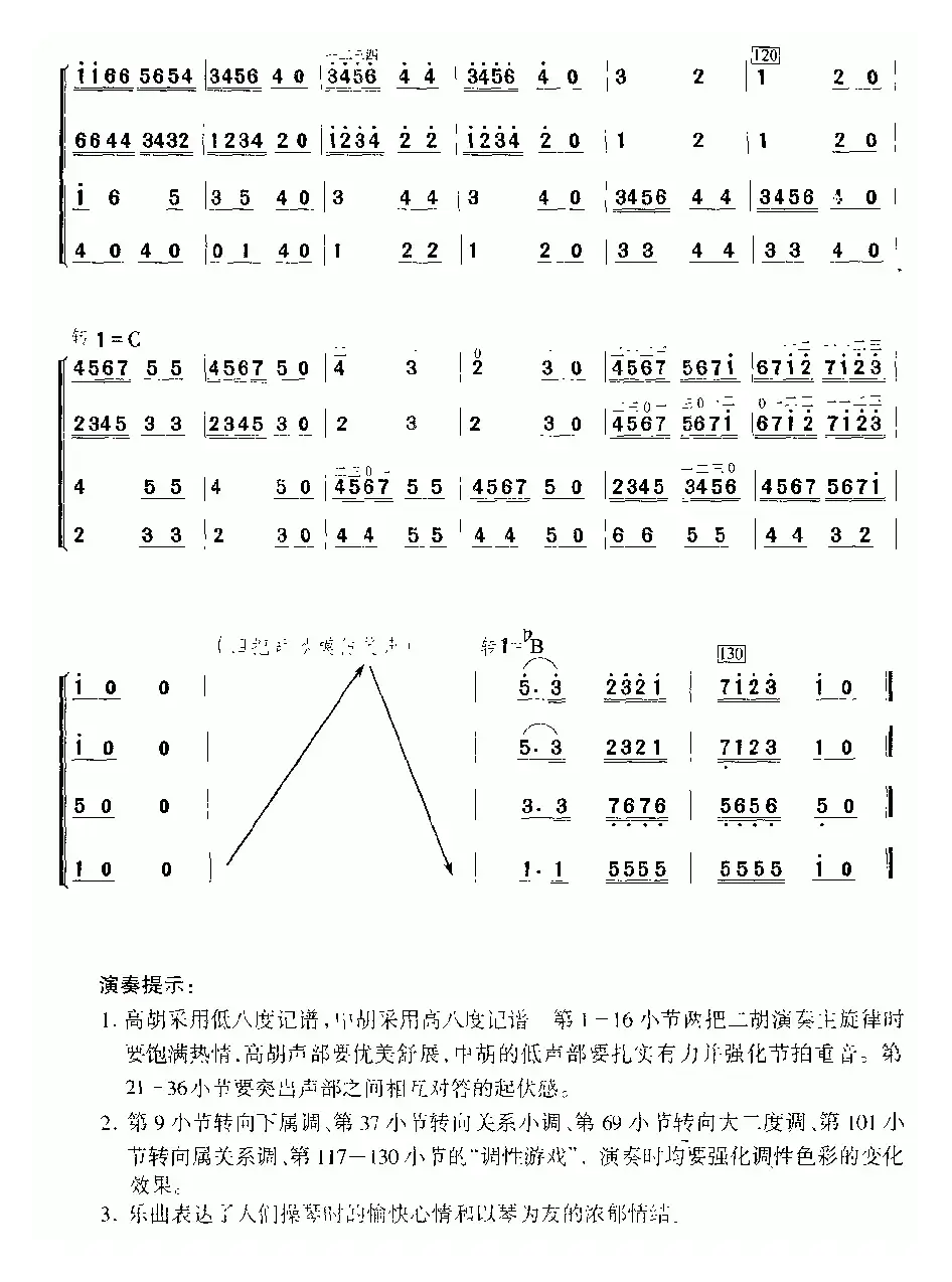 琴趣（四重奏、简谱版）