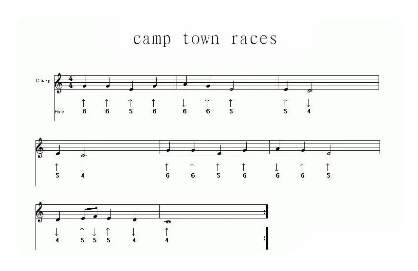 camp town races（布鲁斯）