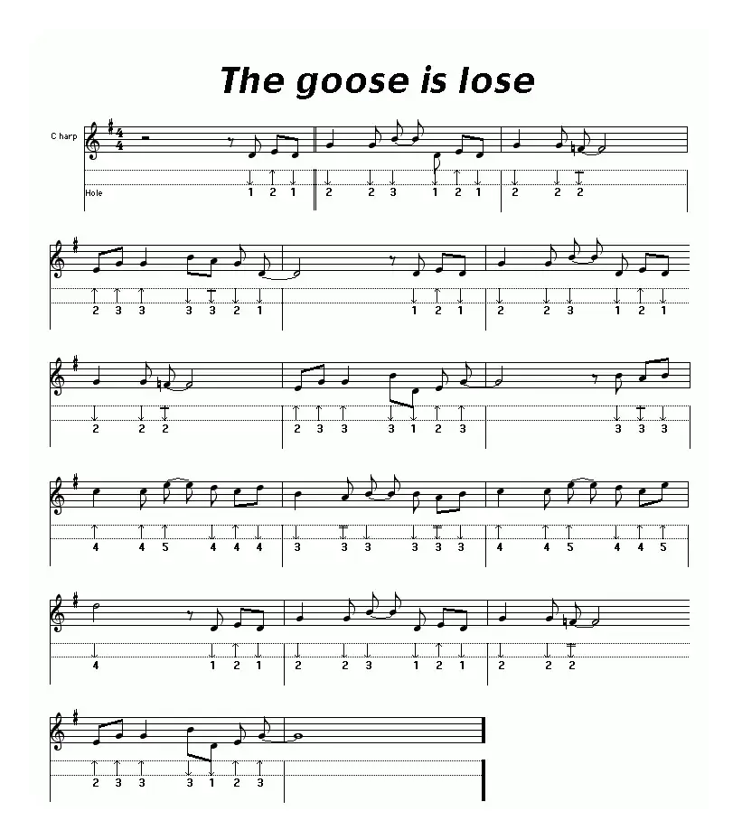 The goose is lose（布鲁斯）