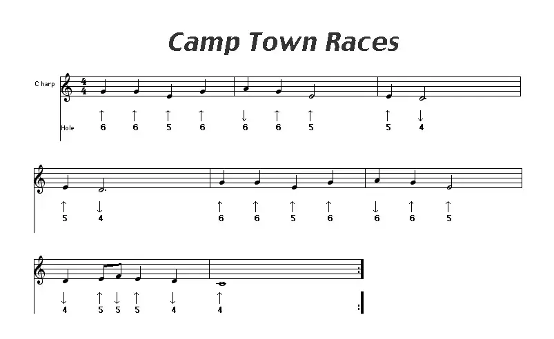 camp town races（布鲁斯）