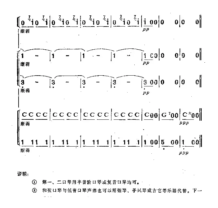 邮递马车（五重奏、李复东改编版）