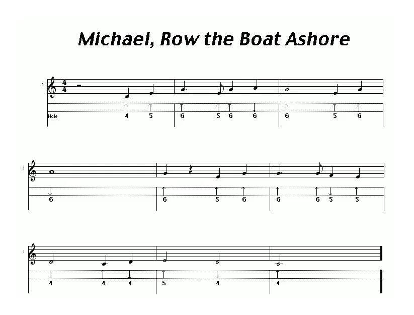 Michael,Row the Boat Ashore（布鲁斯）