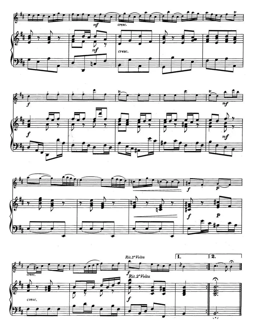 Minuet and Badinerie（Suite No.2 in B minor BWV 1067）（小提琴+钢琴伴奏）