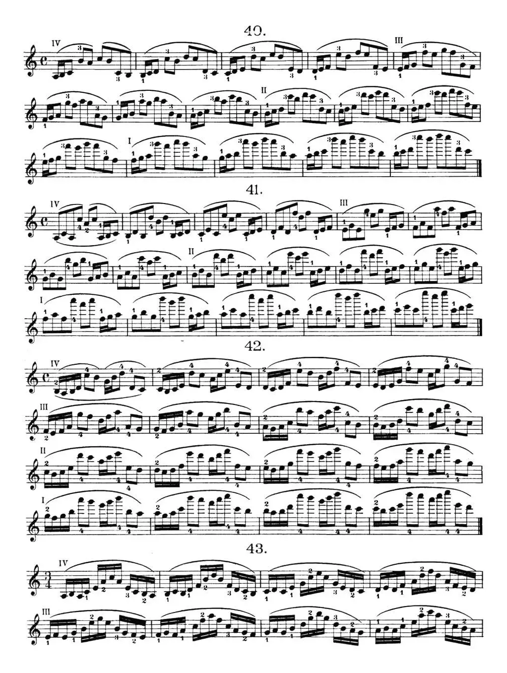 小提琴换把练习·作品第八号（第六节）