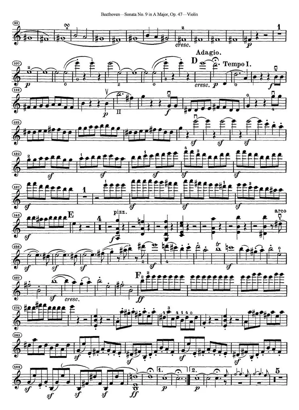 Violin Sonata No.9 in A Major Op.47