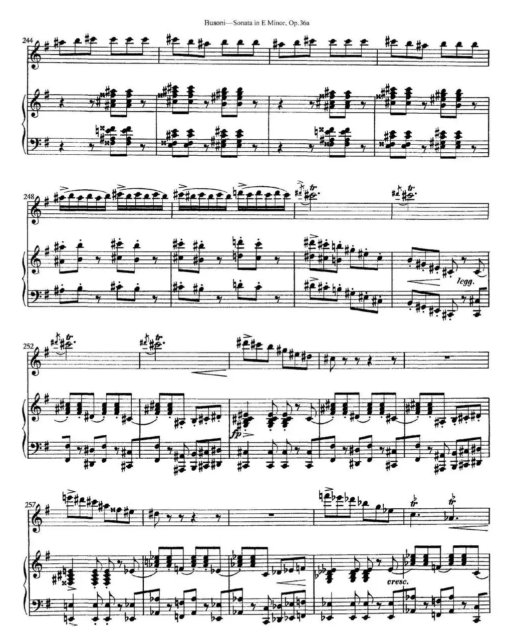 Violin Sonata No.2 in E Minor Op.36（小提琴+钢琴伴奏）