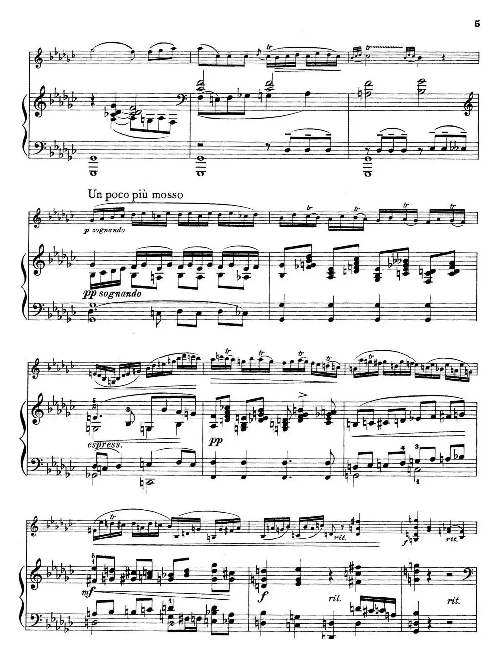 Etude melodique（小提琴+钢琴伴奏）