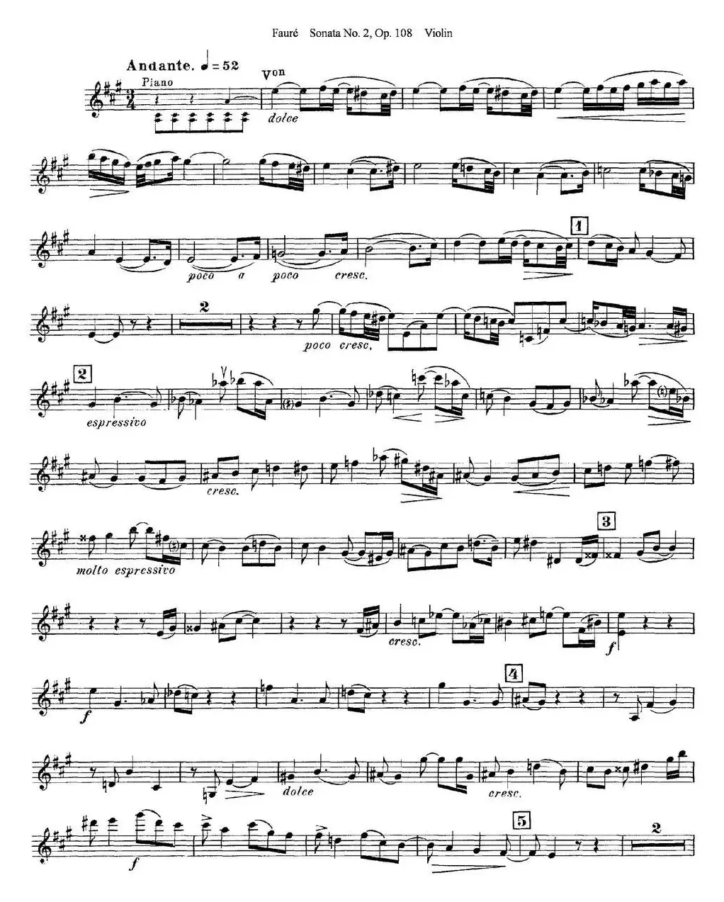 Violin Sonata No.2 Op.108