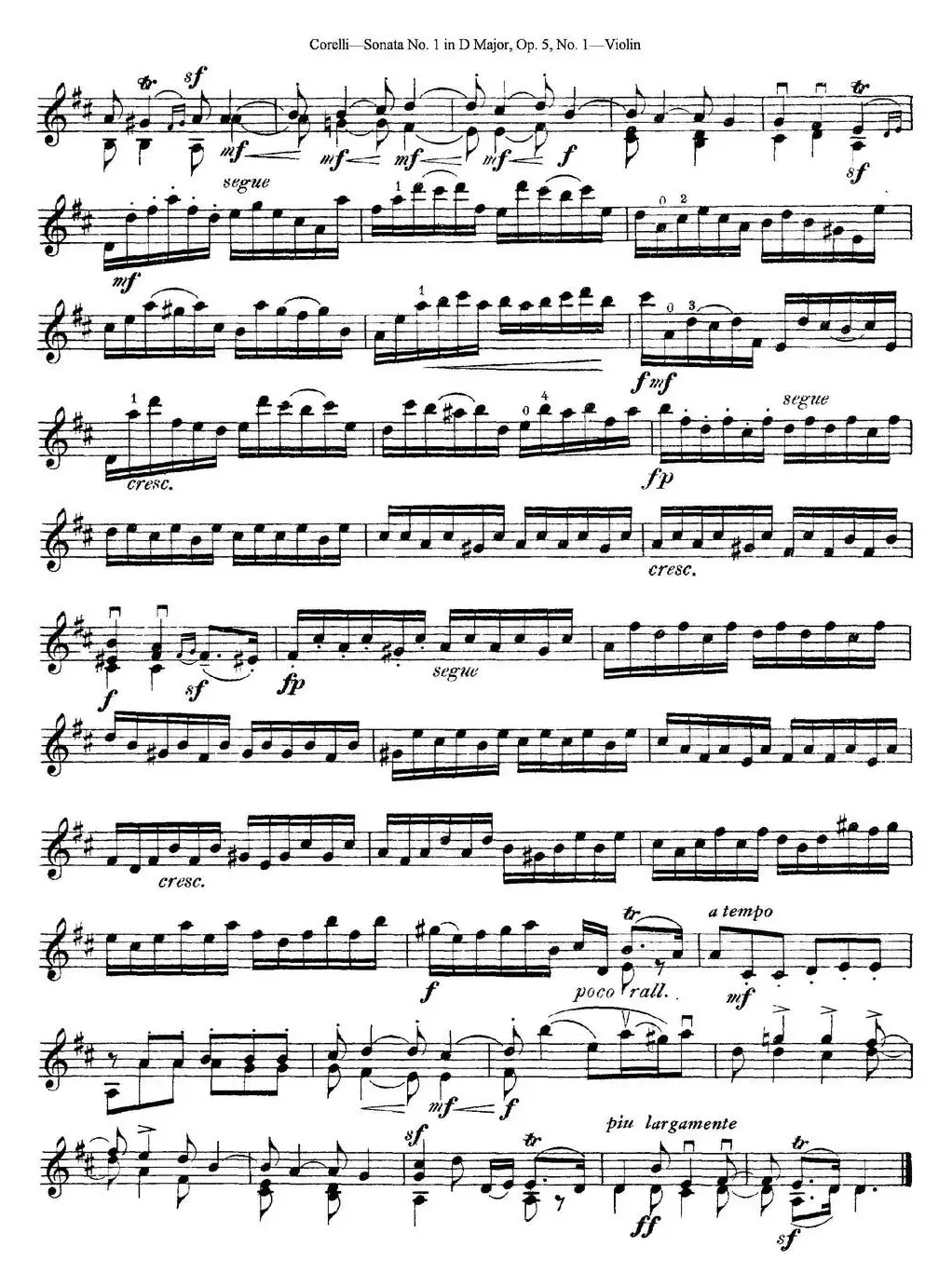 Sonata No.1 in D MajorOp.5 No.1