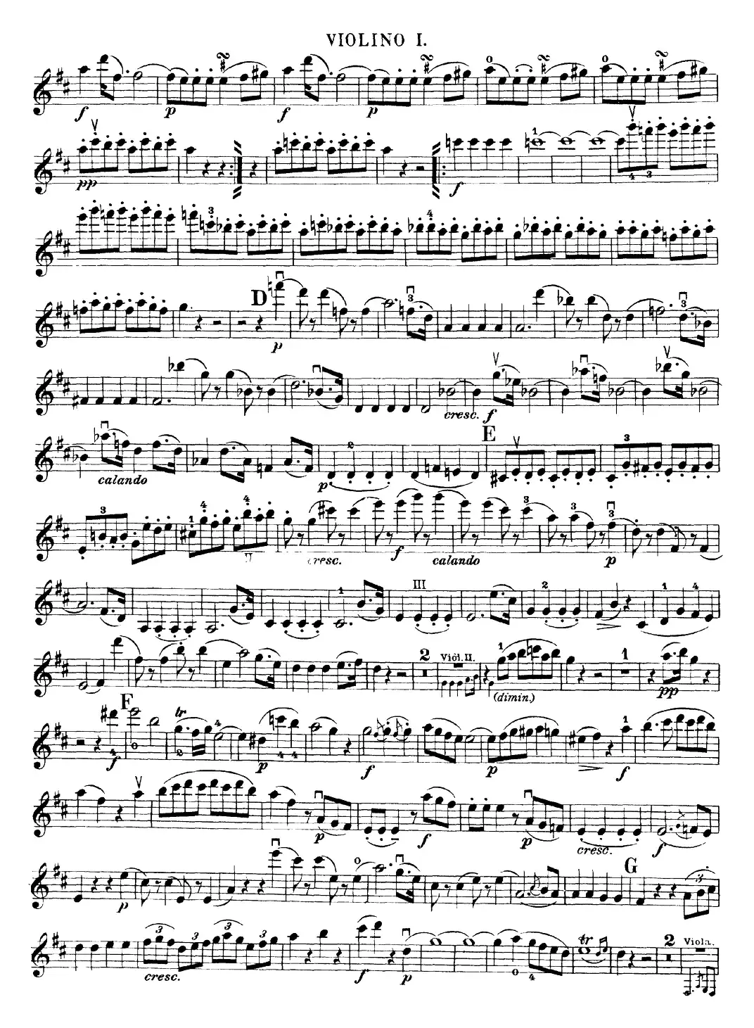 Mozart《Quartet No.20 in D Major,K.499》（Violin 1分谱）