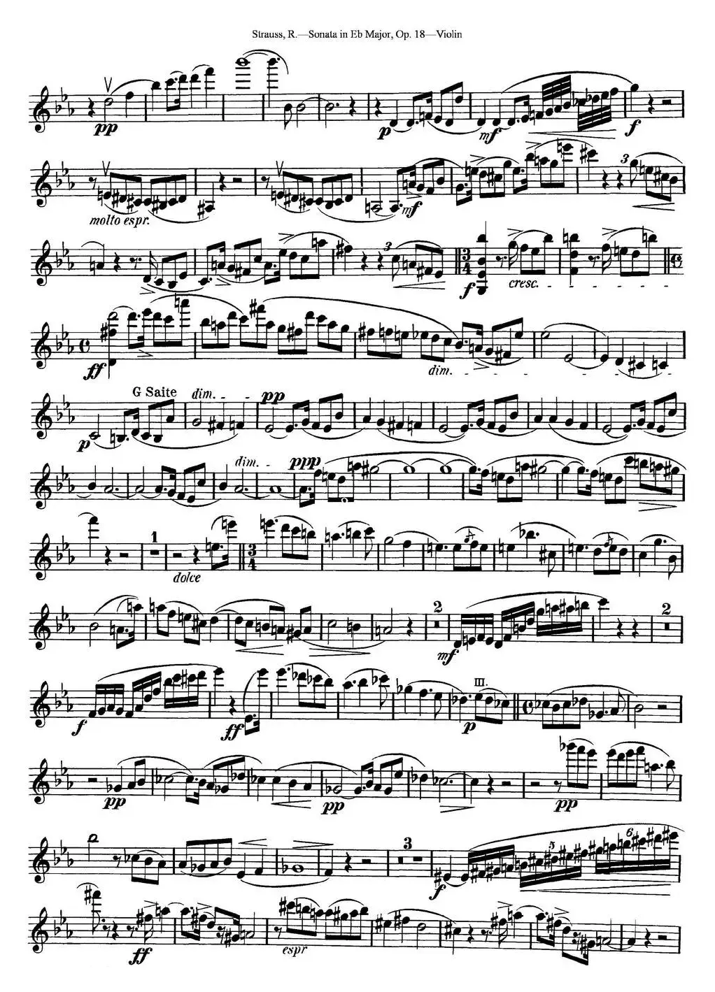 Violin Sonata in Eb Major Op.18