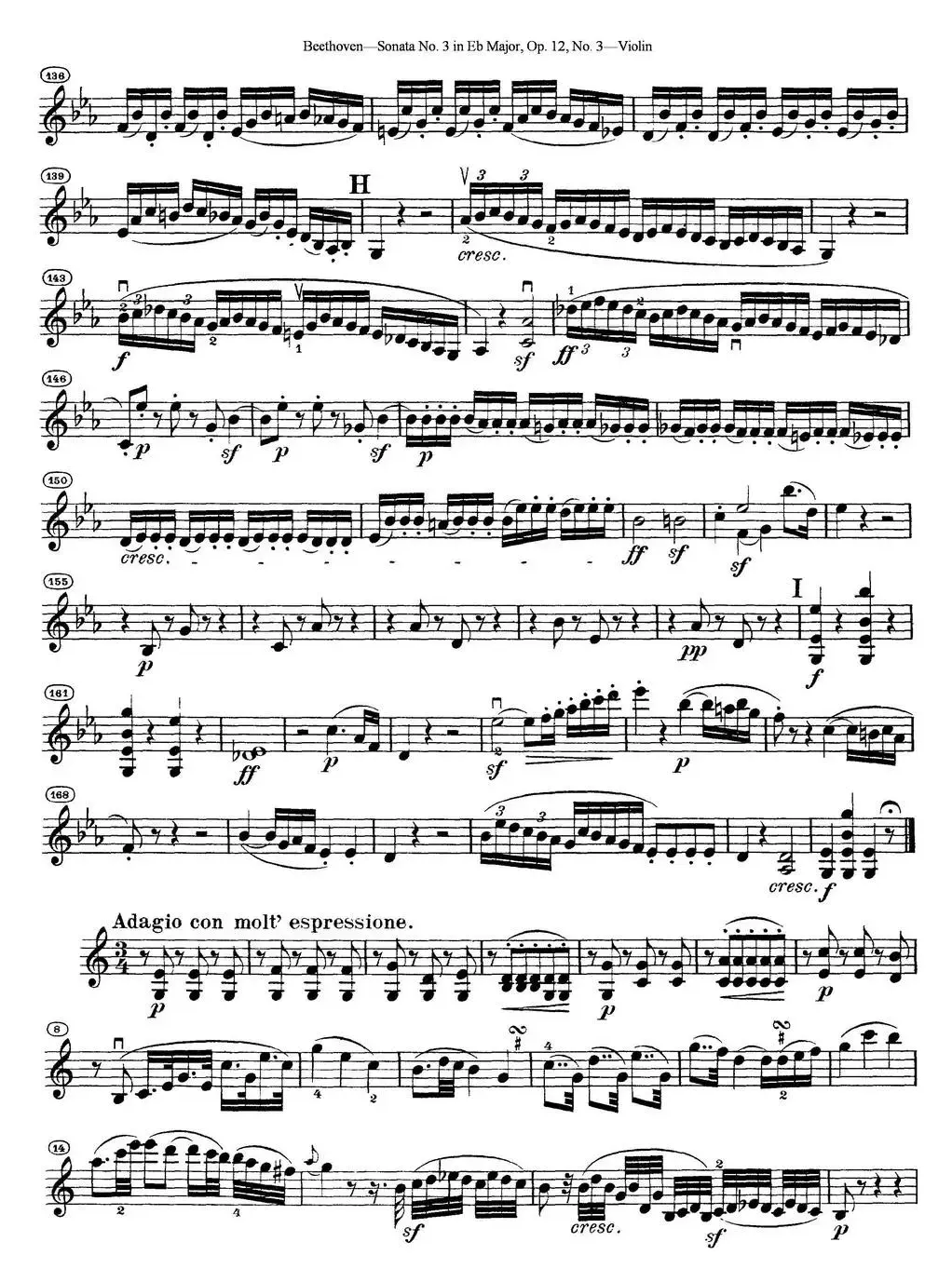 Violin Sonata No.3 in Eb Major Op.12 No.3