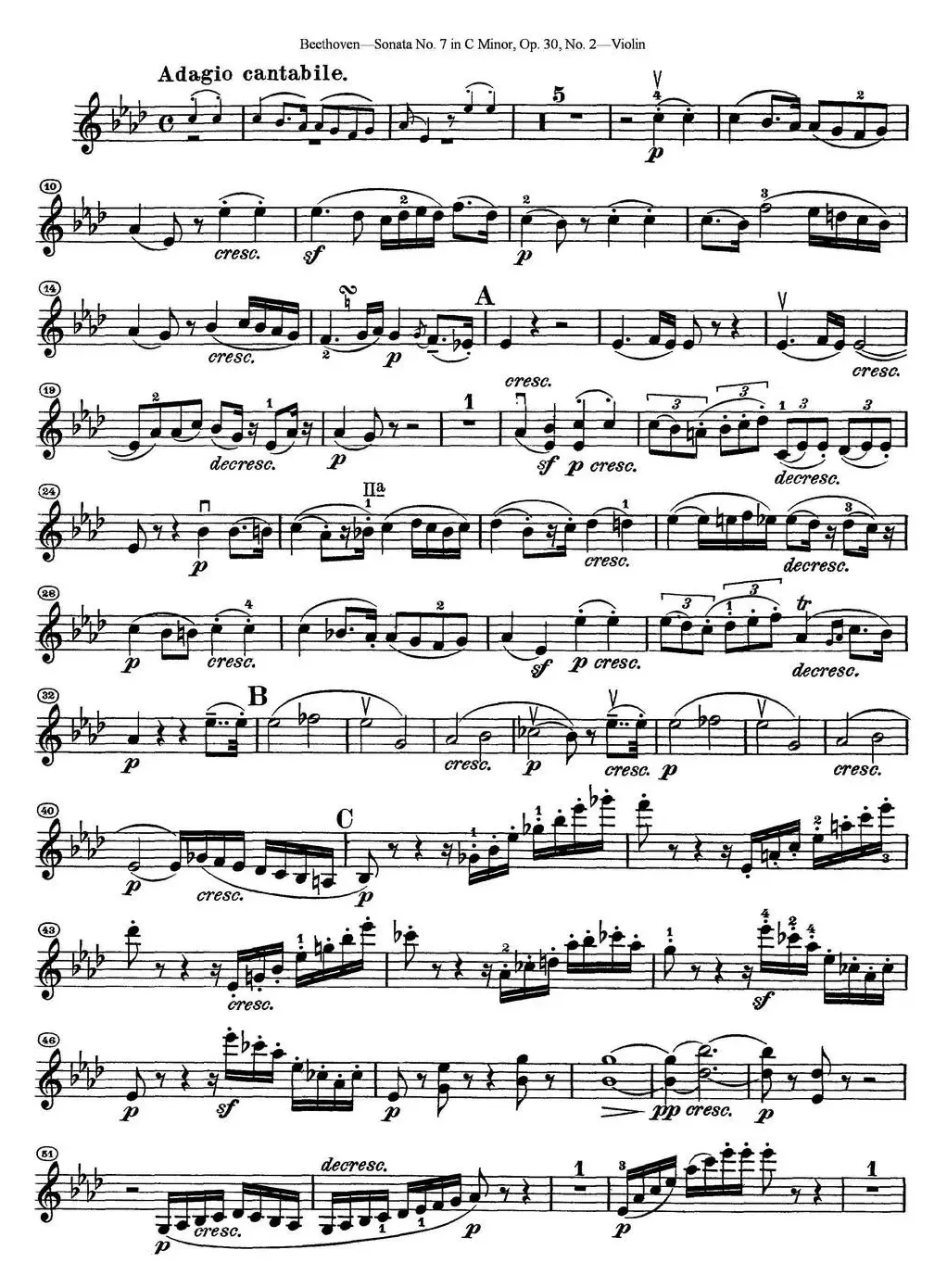 Violin Sonata No.7 in C Minor Op.30 No.2