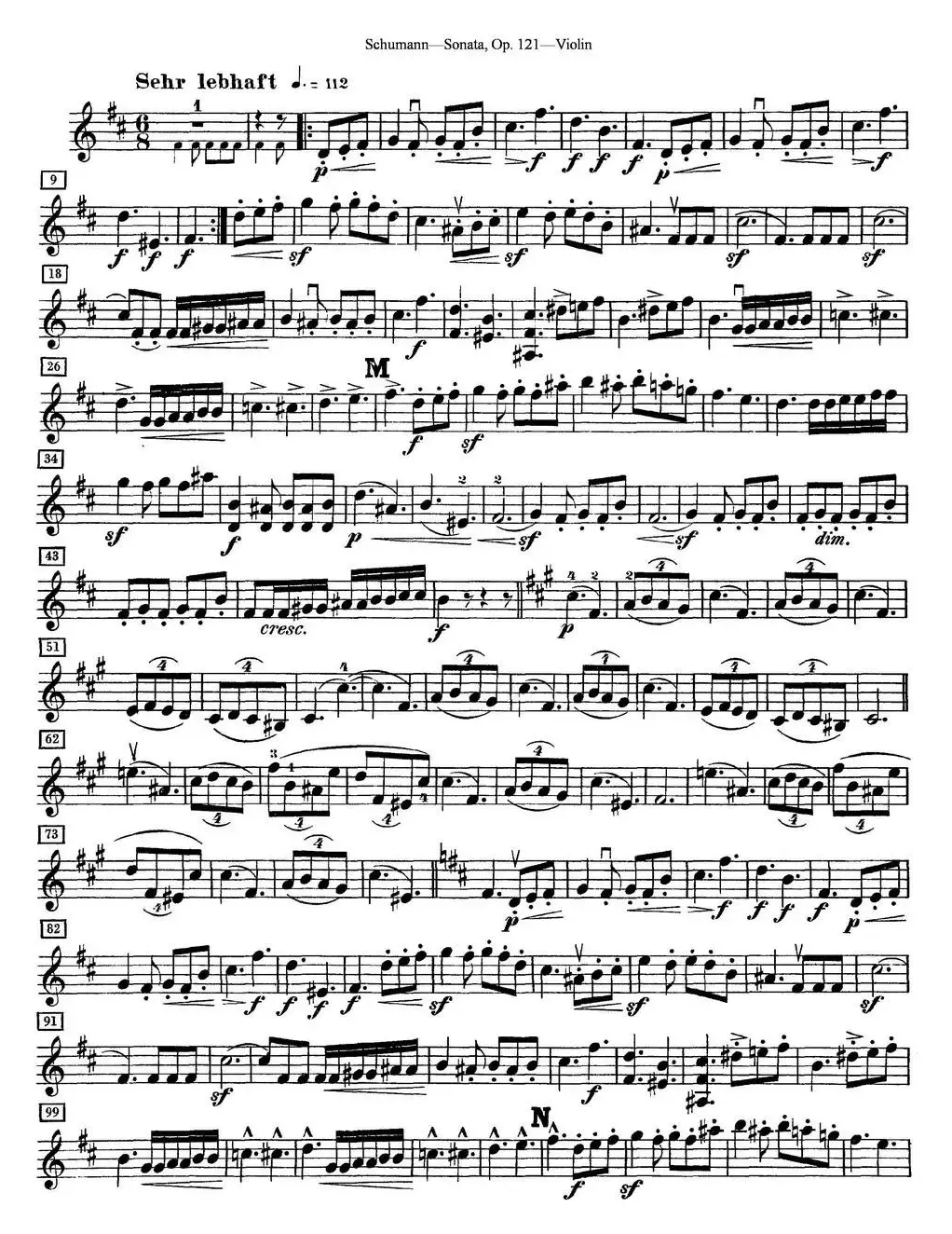 Violin Sonata Op.121