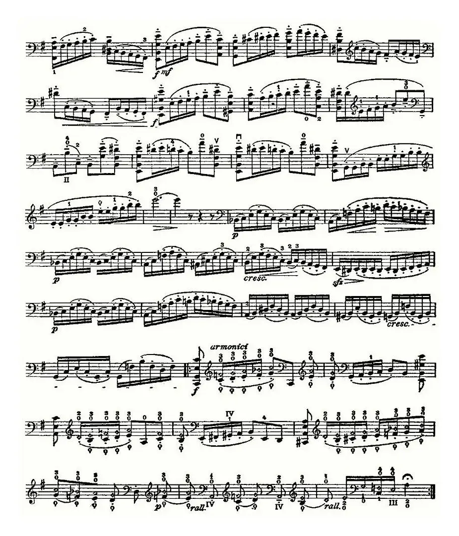 PIATTI 12 Caprices 之12（大提琴）