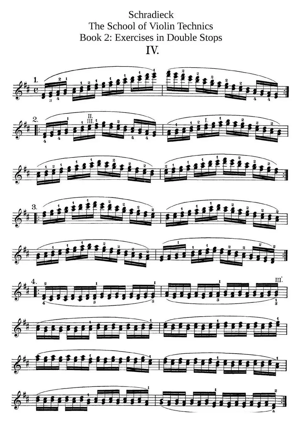 史拉迪克小提琴技术练习 第2册（Ⅳ）