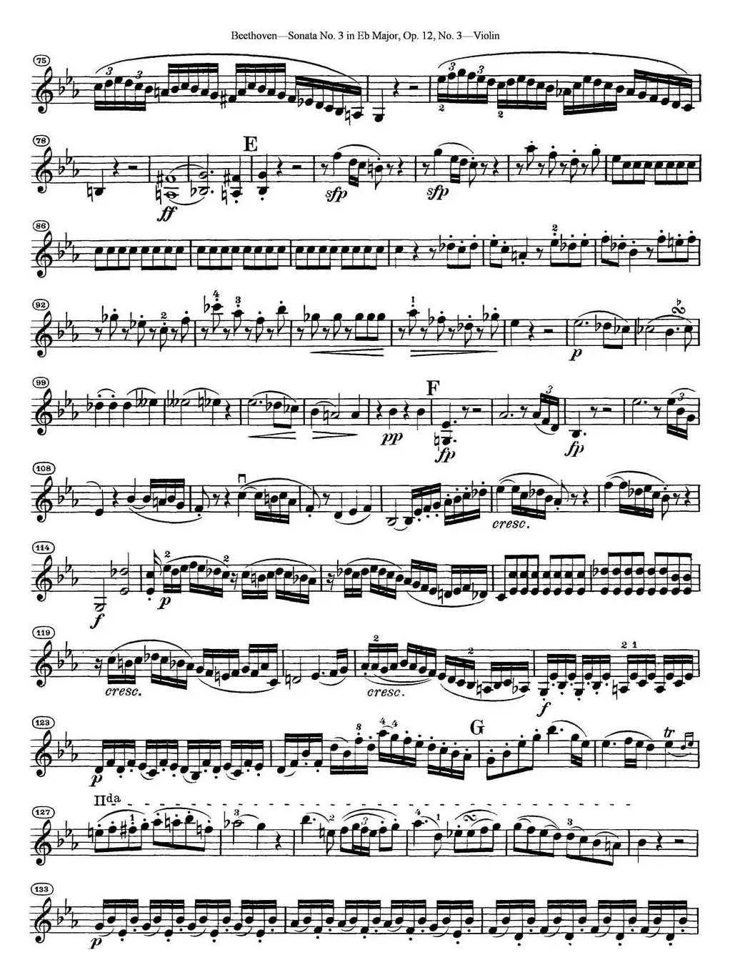 Violin Sonata No.3 in Eb Major Op.12 No.3