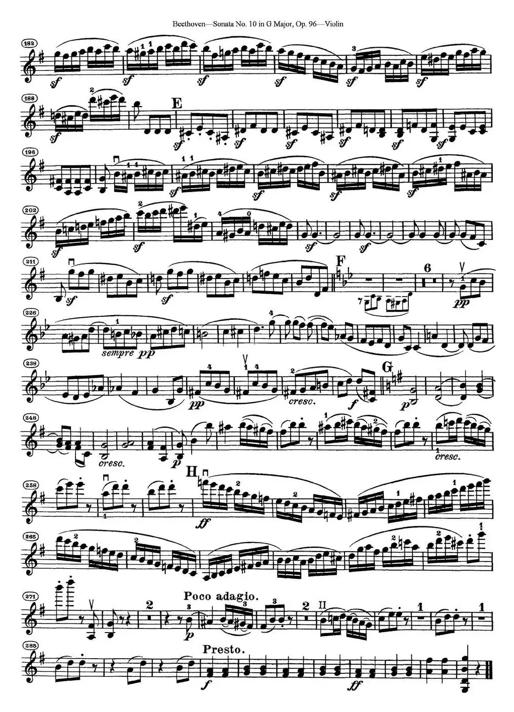 Violin Sonata No.10 in G Major Op.96